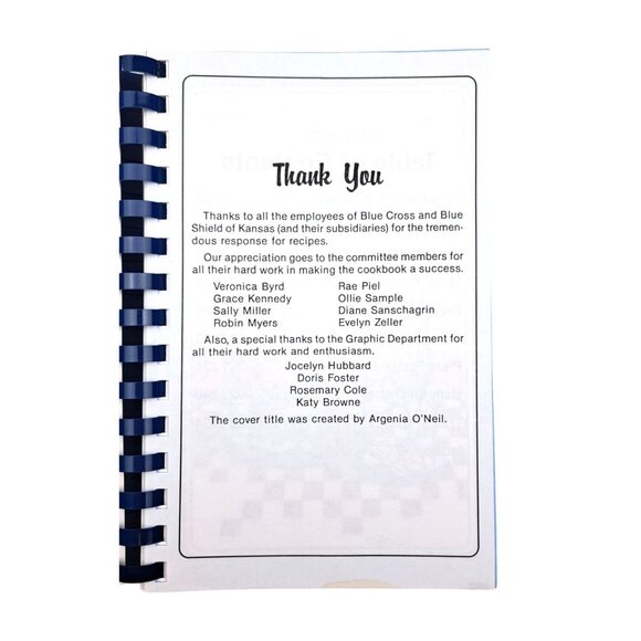 Vintage Cookbook Blue Cross Shield Kansas Taste Of Blues Employee Recipes 1992 - Picture 5 of 9